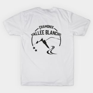 Chamonix Aiguille du midi vintage black T-Shirt